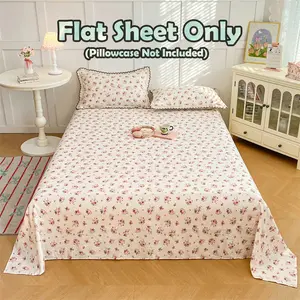 High-Quality Floral Bed Sheet, Soft and Breathable, Suitable for All Seasons, Ideal for Bedroom and Guest Room