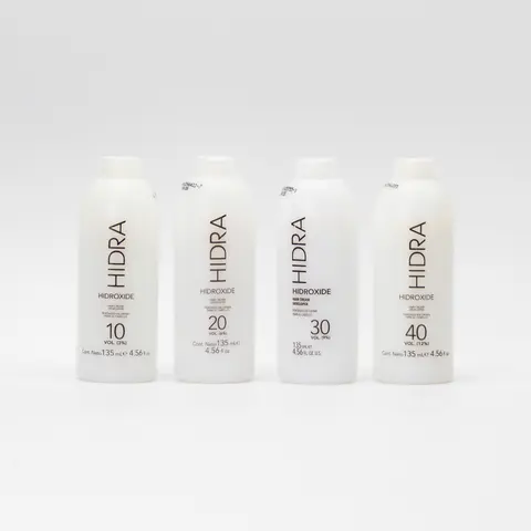Hidra Color Cream Peroxide, 4.5 Fl Oz, Professional Haircare Product for Hair Dyeing