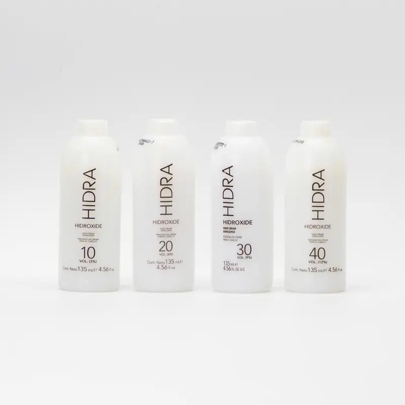 Hidra Color Cream Peroxide, 4.5 Fl Oz, Professional Haircare Product for Hair Dyeing