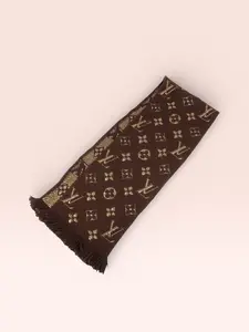 Pre-owned Louis Vuitton Shine Wool Silk Logomania Scarf