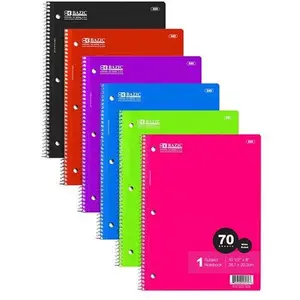 Bazic 559 W/R 70 Ct. 1-Subject Spiral Notebook Case of 24