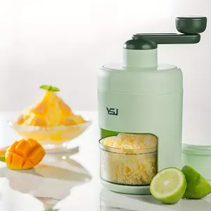 1PCS Manual Shaved Ice Machine Home Small Ice Crusher Handheld Ice Shaver for Snow Ice Dessert Making Ice Shaving Tool for Home & Stall Use
