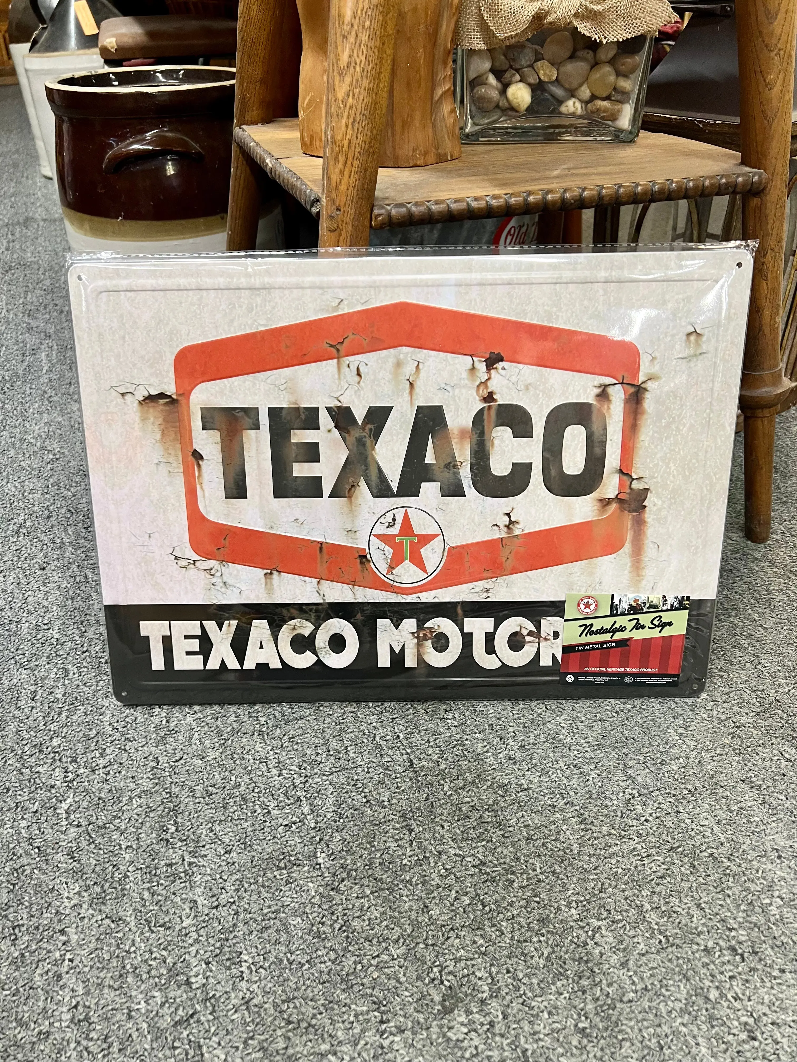 Texaco Rustic Metal Sign Texaco Rustic Metal Sign