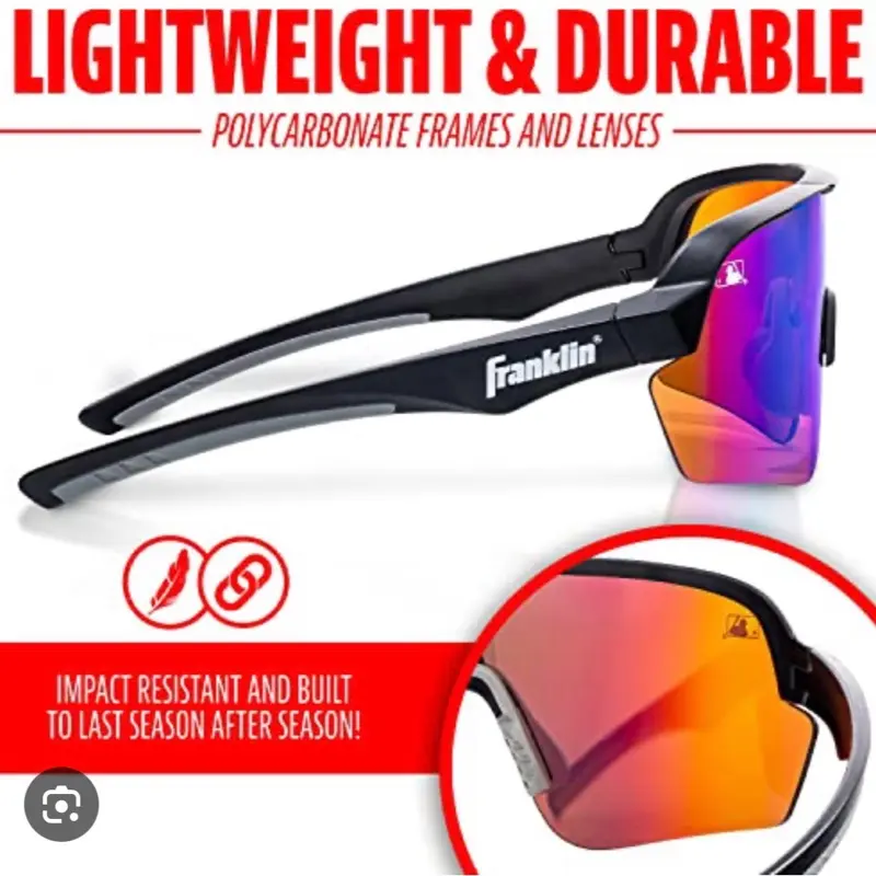 Franklin Lightweight & Durable Sunglasses with Impact Resistant and Lasting Lenses