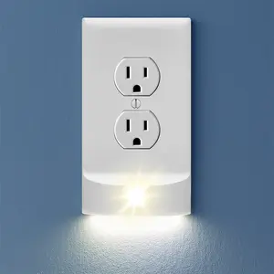 StormLight - Socket Cover with built in battery backup night light.