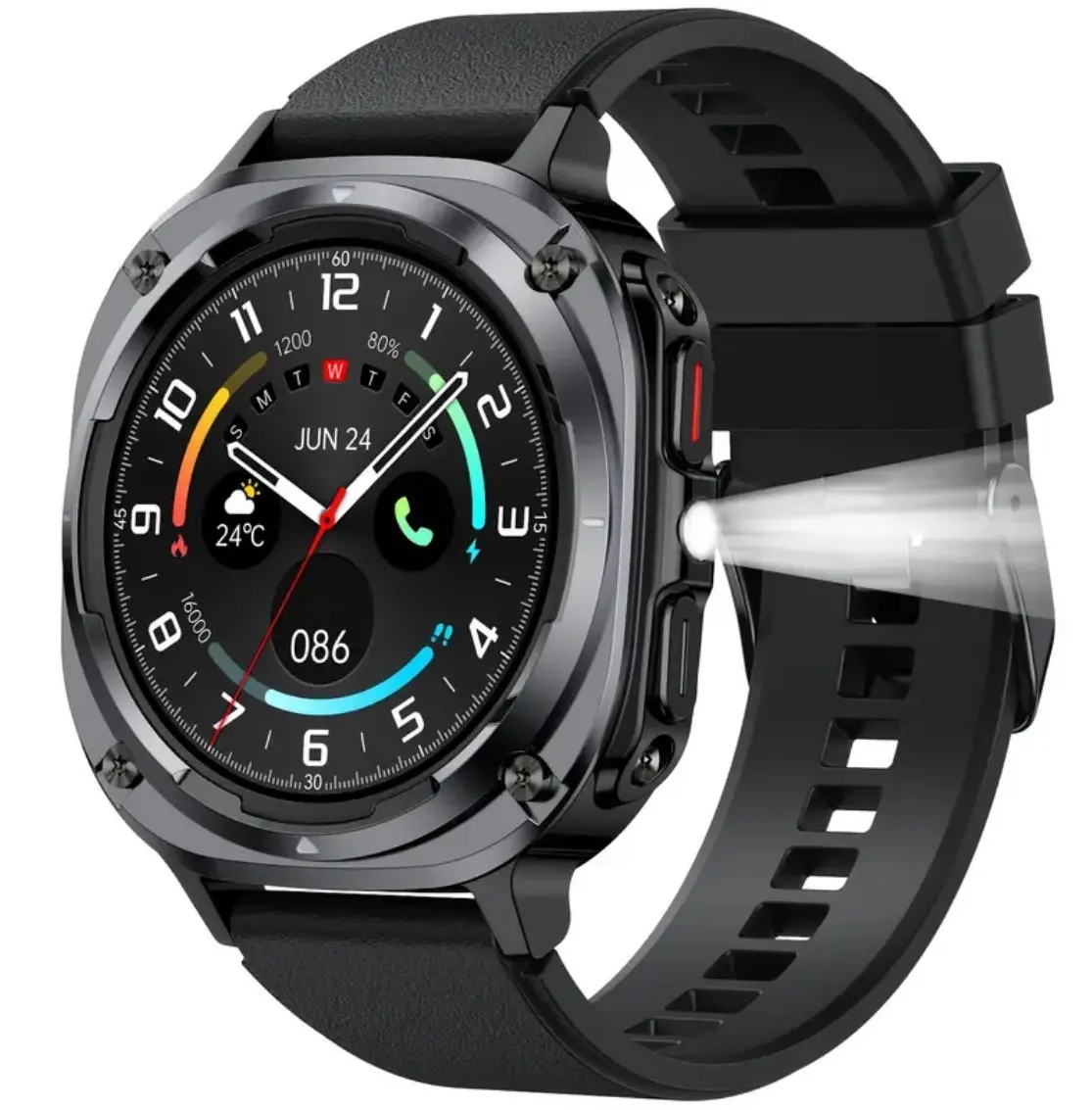 Custom 1.39” LCD Round Smartwatch Fitness Tracker for Men - Magnetic Charging, Bluetooth Calling, IPX8 Water Resistance, 100+ Sports Modes, Modern Wearable Device, Monitoring