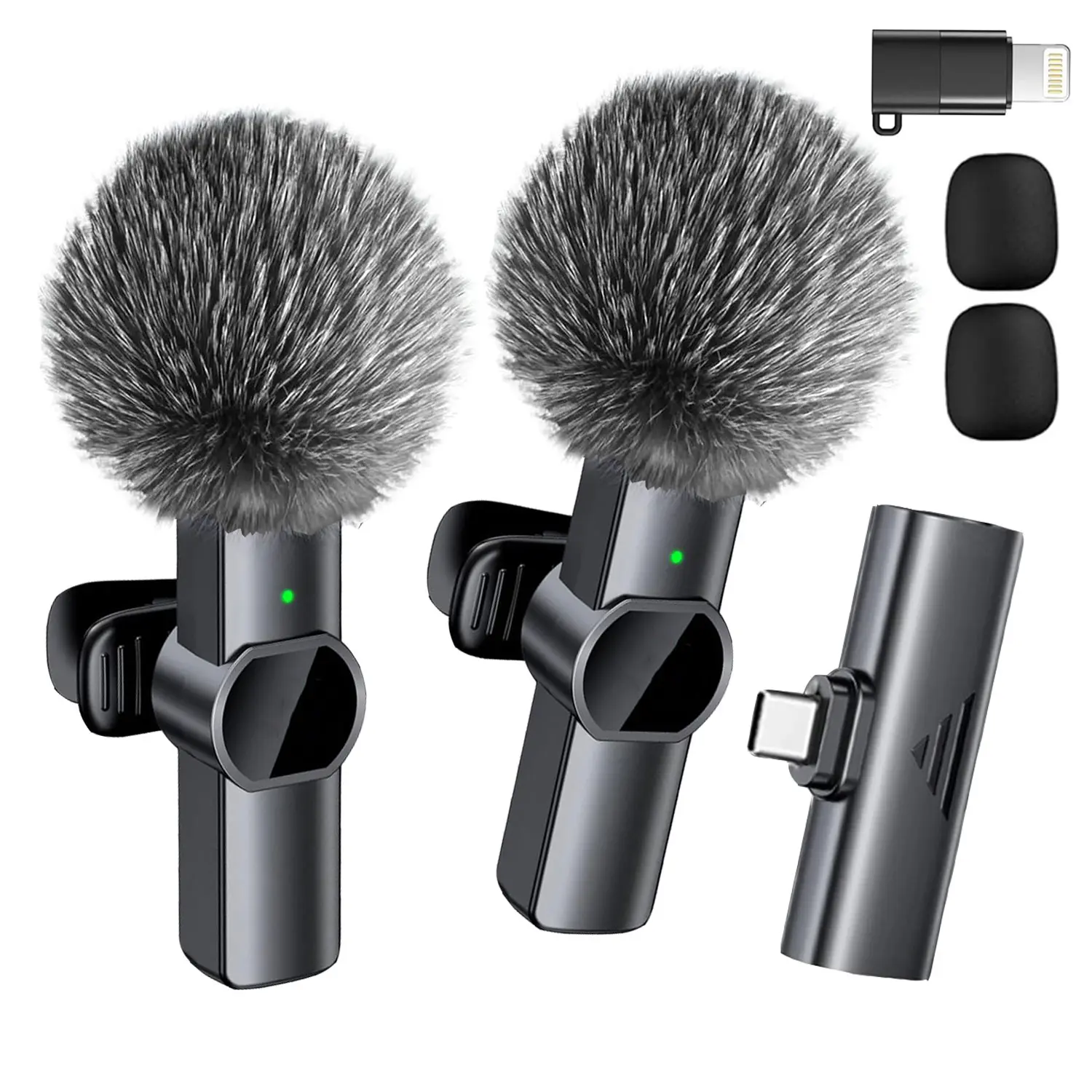 2 Mic with Lightning Adapter for All Smartphones