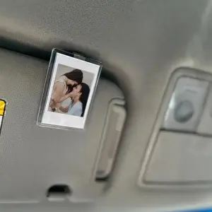 Personalized Car Sun Visor Photo Clip, Car Sun Visor Decoration, Unique Photo Car Accessories for Display Memory in a Great Way, Men Gifts, for Vehicle