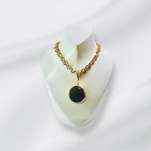 Ojo de Buey Amulet of Protection and Luck 100% Real Seeds 18 inch Gold Laminated Chain Unique Piece Crafted by Indigenous Hands Natural Energy Ritualized