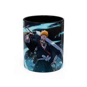Bleach Mug, Ichigo Kurosaki Anime Coffee Cup, Epic Battle Art Ceramic Mug, Otaku Gift For Fans