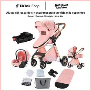 [Weekly Picks]Baby Stroller, Deals for You Days, 4-in-1 Portable & Foldable Toddler Stroller with Sunshade, High-Quality Lightweight Travel Stroller for Babies Outdoor Fun, Adjustable Stroller and Accessories Combo Set, One-Click Fold # Summervibes