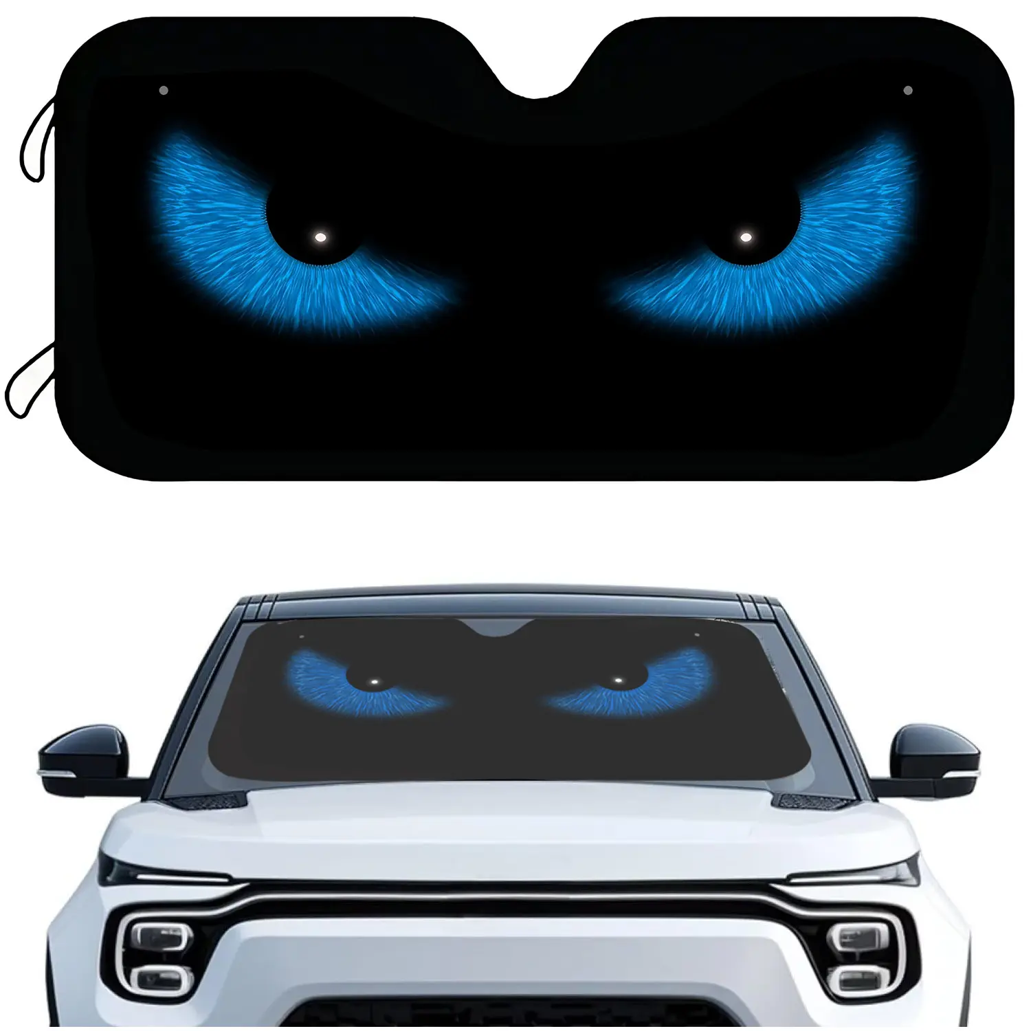 Premium Foil Windshield Sun Shade: Reflective Heat Insulation & UV Blocker | Universal Foldable Auto Visor Keeps Cool Reusable Window summervibes Durable Car shade