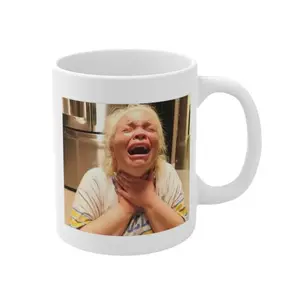 Crying Meme Mug - Viral Funny Pop Culture Coffee Cup, Tea Lover's Novelty Gift, Reusable Travel Mug Portable for Outdoor Sports & Car Use – Perfect Gift for Birthdays, Holidays