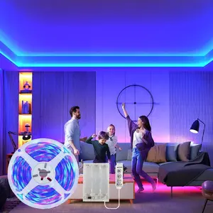 5V LED Strip Light with 3-key Controller, Battery Powered LED Strip Light, DIY LED Light Strip Suitable for Indoor, Room, Living Room, Bedroom, Party, Led Ambient Light, Led Lighted