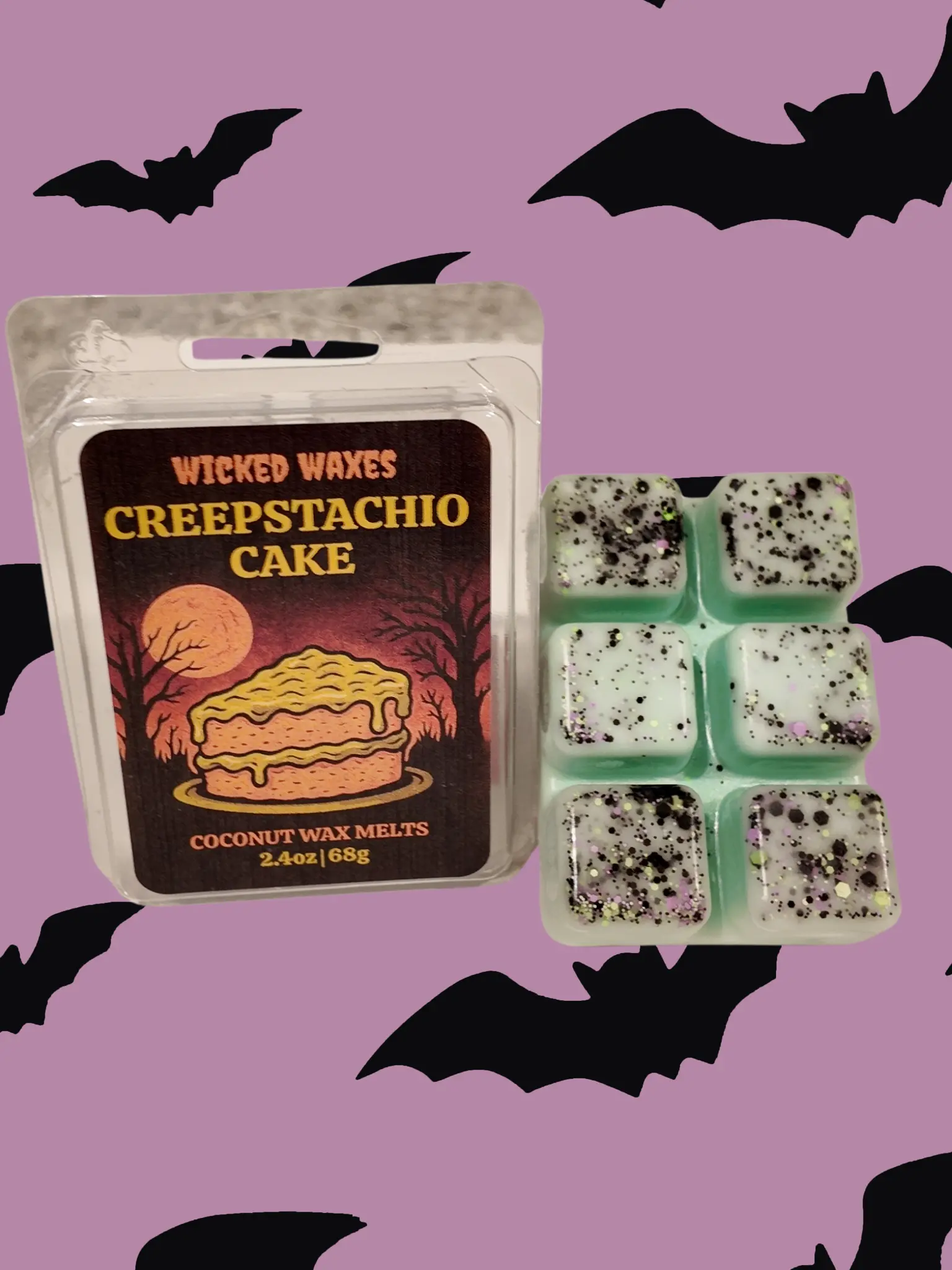 Scented Pistachio Cake Candle Wax Melts - Hand-Poured, Tealight Compatible, with Pistachio Almond, Cinnamon Honey, Vanilla Caramel Fragrances for Home Scent & Decor