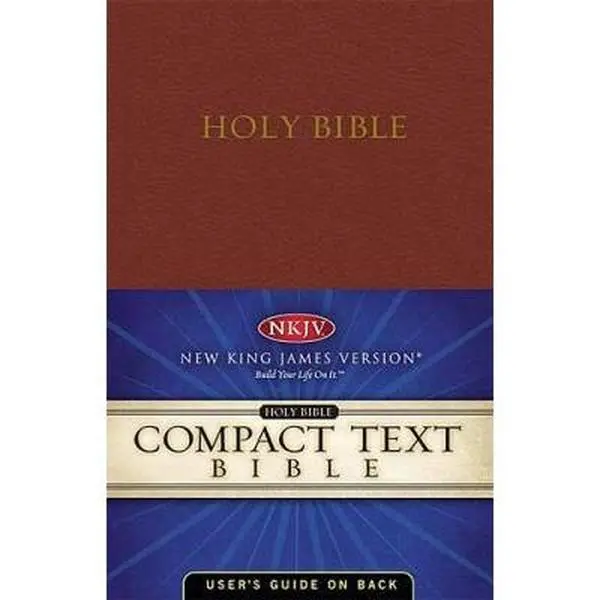 Used Holy Bible - Nelson Compact Text NKJV (New King James Version), Burgundy Bonded Leather, Thomas Nelson Publisher, ISBN 071800213x (English Language), New Testament