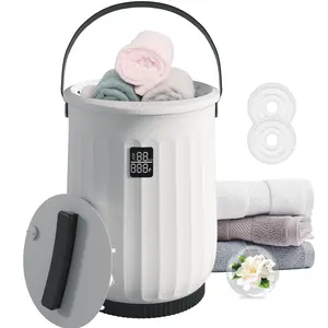 Deluxe Towel Warmers Bucket, 4 Heating Modes, Self-closing, Ideal Gift For Festivals, Bathrooms Or Beauty Spas, White