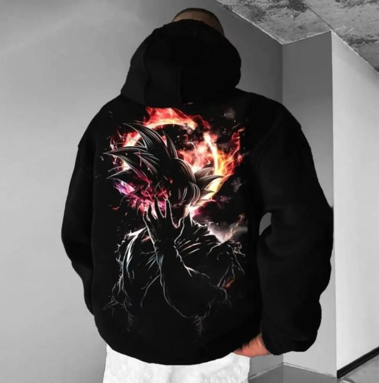 Unisex Anime Graphic Streetwear #Gokuuu Vintage Hoodie, Perfect Mens #Gokuuu Shirt, Anime Lovers Outfit, Streetwear Style Clothing, Gift For Men And Women KHE0A