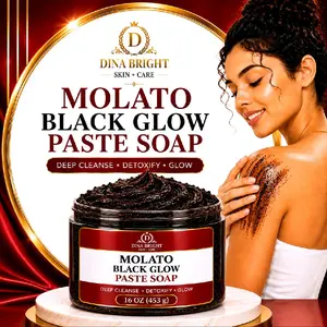 MOLATO BLACK GLOW PASTE SOAP. 16oz