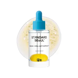 STANDARD SEOUL Brightening Bouncy Boost Serum – Radiance-Boosting K-Beauty Serum with Niacinamide, Vitamin C Blend, Lightweight Dual-Phase Glow Formula (30ml)