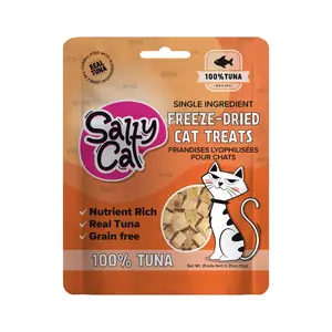 Salty Cat Freeze Dried Tuna Cat Treats, 10g Bag (12-Pack)