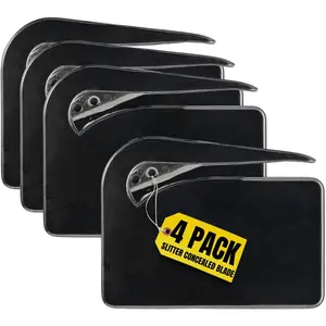 Letter Opener, Envelope Opener Slitter Concealed , Black 4 Pack