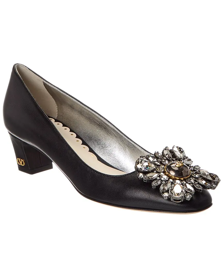 Valentino Bow 45 Leather Pump