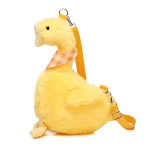 Cute Plush Duck Crossbody Bag, Animals Kawaii Shoulder Bag Cartoon Crossbody Bag
