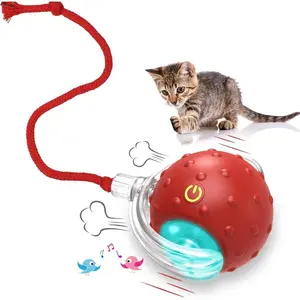 Interactive Rolling Cat Toys Ball for Indoor Cats Chirping & Motion Activate Cat Toys Pet smart interactive Electric automatic exercise toy wand