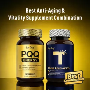 2 Bottles of JOYUNG PQQ Energy + Three Amino Acids Vitality Support Supplement for Men – Anti-Aging, Cellular Energy, Mitochondrial Support, Muscle & Vitality Support for Men 30–65 – Active Lifestyle Formula – 2×60 Capsules (120 Total)