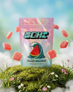 SOHI Social Gummy – Watermelon | Kanna + L-Theanine + Caffeine | Social Energy | 12 Gummies