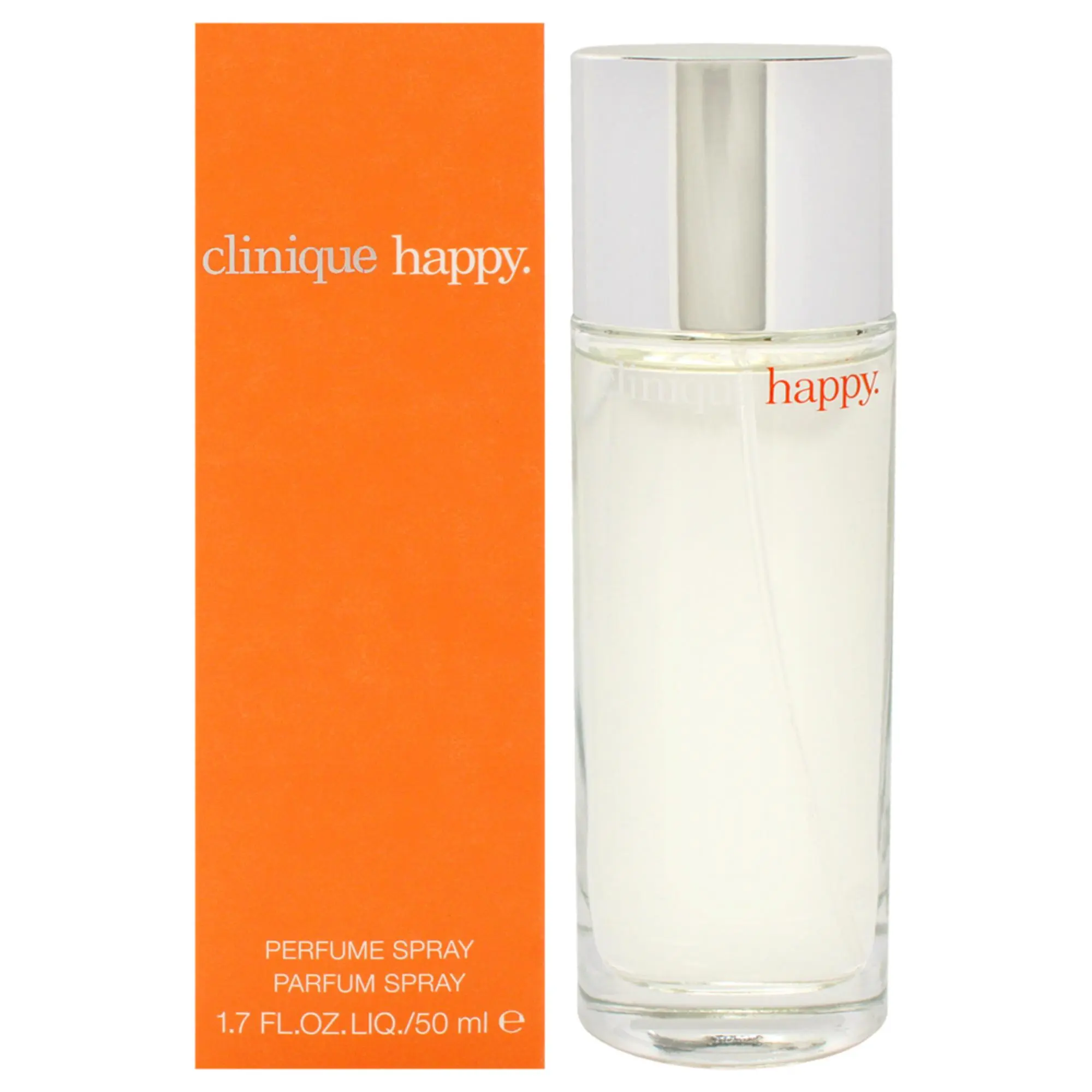 CLINIQUE Happy Perfume for Women, Charming Scent with Gentle Aroma for Daily Use, 1.7 fl oz Spray Bottle