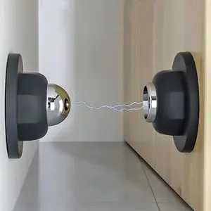 Magnetic Door Stopper, Magnetic Door Stop with Rubber Bumper, Door Hardware for Home Office, Home Accessories, Home Decor