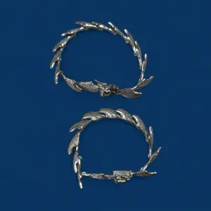 ANGELIX WING BRACELETS - Elegant Silver Wing Design with Eagle Motif for Women's Fashion Accessories