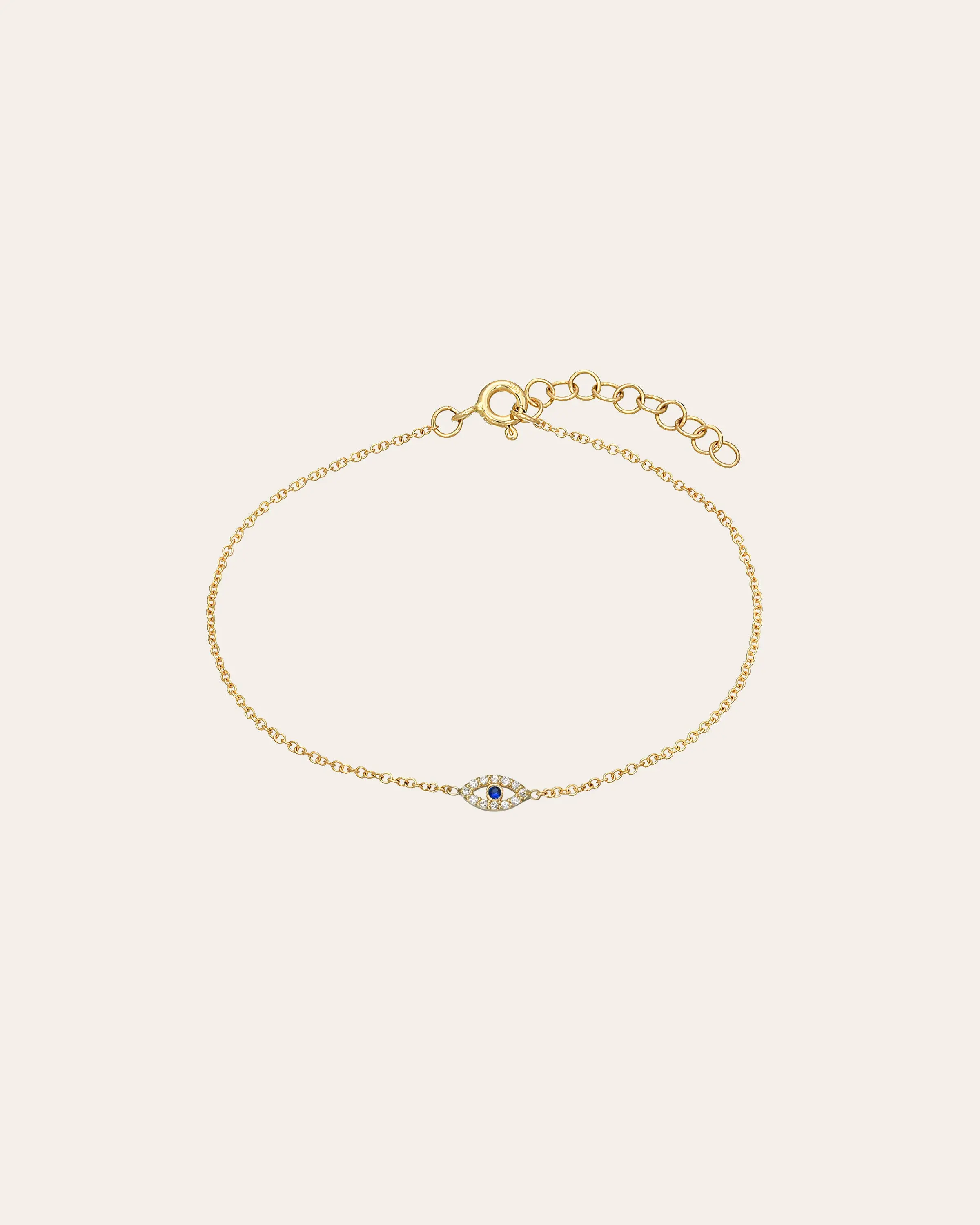 Tiny Diamond Evil Eye Anklet Tiny Diamond Evil Eye Anklet