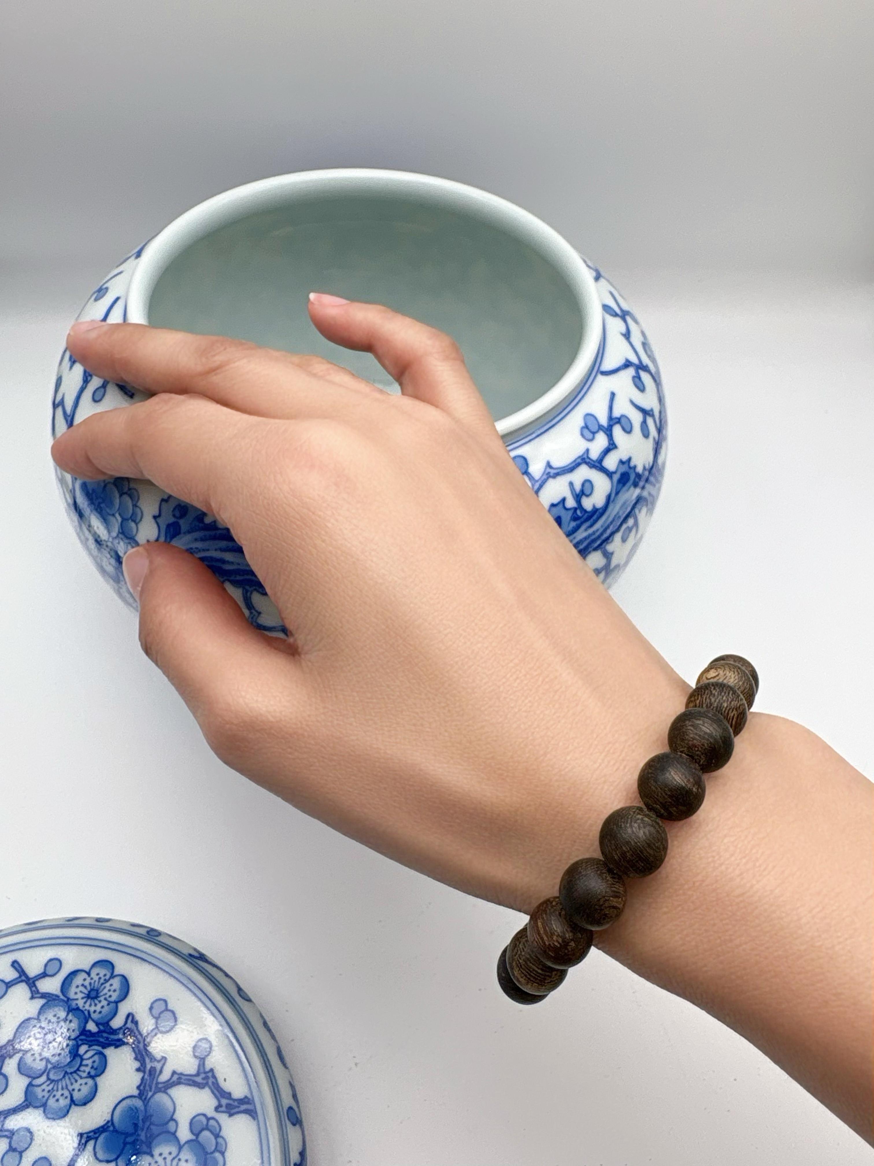 Shine You  Wild Agarwood Bracelet, Brunei Soft Silk Agarwood ，Submerged-level, Single Bead Diameter 0.86cm ~ 21 Beads ~ 8.27g, Rich in Oil