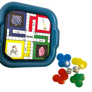 Yoruba    custom made Ludo is a traditional dice and race game with four pieces per player and a set of dice