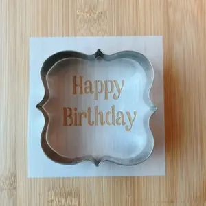 Happy Birthday Cookie Stencil For Easy Decoration