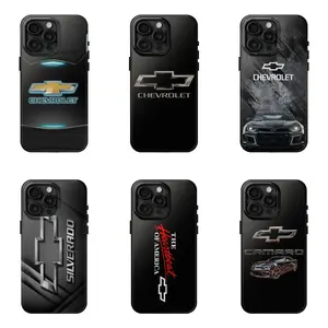 Retro Truck Chevrolet Brand Inspired Phone Shell - Chrome Bowtie Style Design for iPhone 17 - 11 Pro Max Plus Mini X XR XS 7 8 Plus or SAMSUNG GALAXY S25 - S21 Ultra Plus