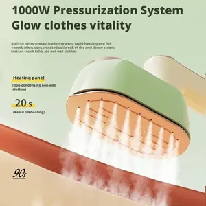 Portable Travel Clothes Steamer 2-in-1 Mini Handheld Ironing Machine Purple Foldable Large Steam Dry Wet Dual Ironing Home Dormitory Essentials Gifts for Her Unique Stylish Love This Ironing Tool