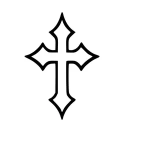 Decorative or regular cross decals