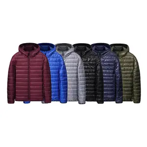 Boys Lightweight Water-Resistant Packable Hooded Puffer Jacket