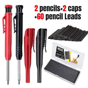 Plastic Clip 2.8mm Woodworking Pencil Set, Mechanical Drawing Pencils, Art Drafting Pencils, 2b Break-Resistant Lead, Office Stationery, Engineering Drawings, Father's Day gift