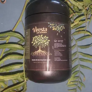 Viresta Soil Revitalizer (13.8oz / 390g), Concentrated Humic Acid Formula for Lawn & Garden Plant Food Enhancer Yields 266 Gallons Fertilizer Lawn & Garden Soil Conditioner - Plant Food Enhancer, Concentrated Humic Acid