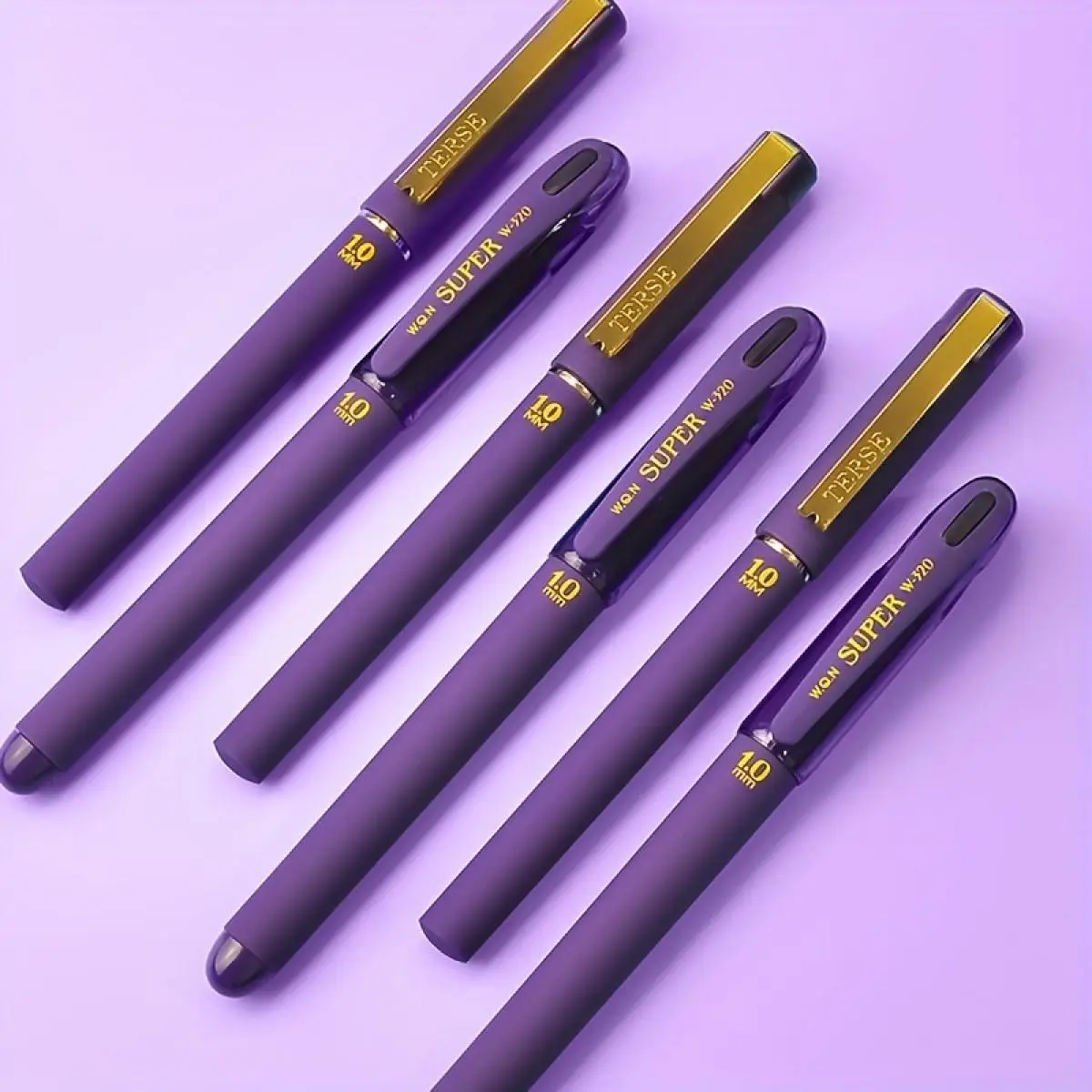 Unique Purple Ink Ballpoint Pen, 1.0mm Smooth Writing Ballpoint Pen Markers, Large Capacity Writing Pen, Office Stationery & Supplies