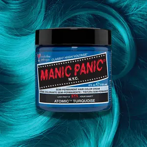 Atomic Turquoise™ - Classic High Voltage® Bright Radiant Neon Aqua Blue Semi-Permanent Hair Dye
