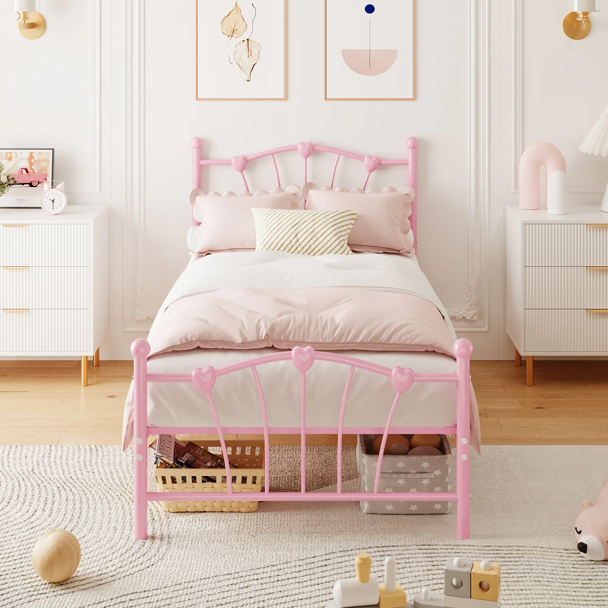pink Pink new structure TWIN BED