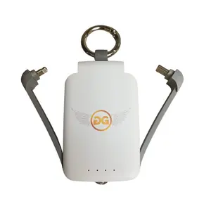 Dual Super Charger , Portable Keychain (White)