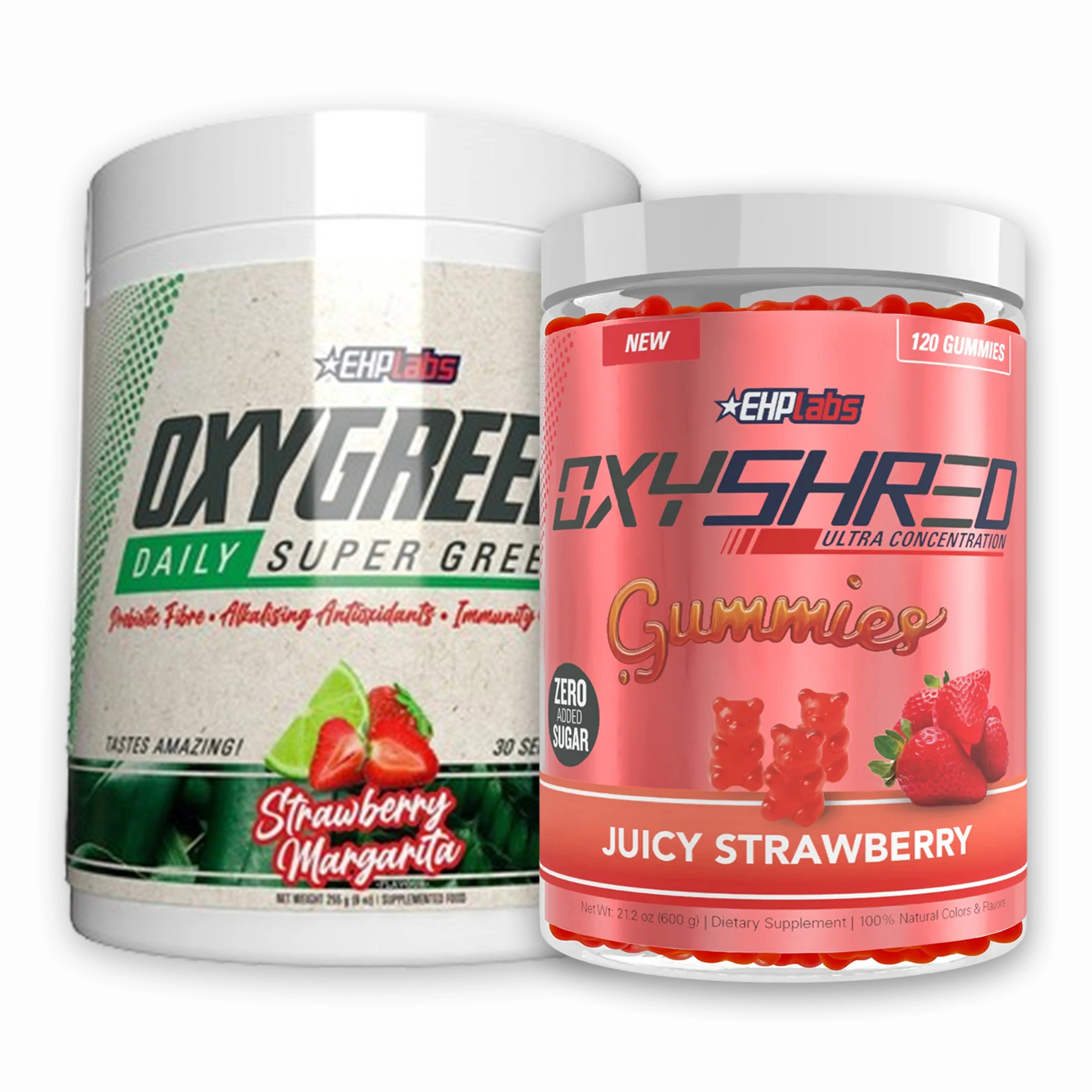 OxyShred Gummies + OxyGreens Bundle | On-The-Go Energy Chews + Super Greens | Energy & Digestive Balance | Grab-and-Go Wellness Combo