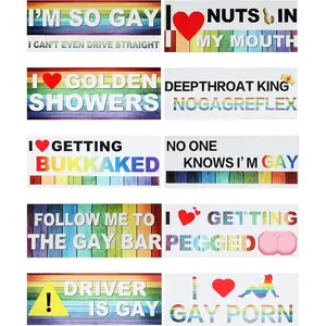 10Pcs Car Stickers,Magnetic Bumper Stickers,Car Accessories,Funny Bumper Sticker,Automotive Stickers,Reusable Bumper Stickers,Suitable for All Cars,Trucks,Motorcycles,Etc